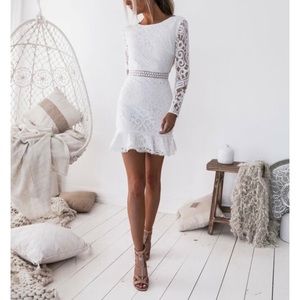 New White Dress from Lady Black Tie